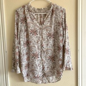 Loose Fit Floral Pastel Shirt